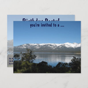 Lake Tahoe Birthday Party! Einladung