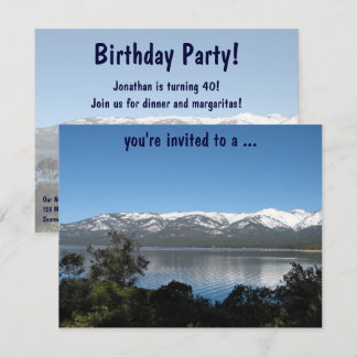 Lake Tahoe Birthday Party! Einladung