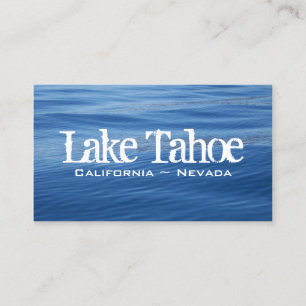 Lake Tahoe Blaue Wasser Visitenkarte