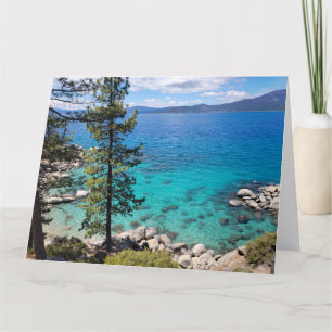 Lake Tahoe Blue Green Waters Karte