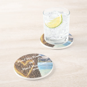 Lake Tahoe Blue Water Tree Herzliche Liebe Getränkeuntersetzer