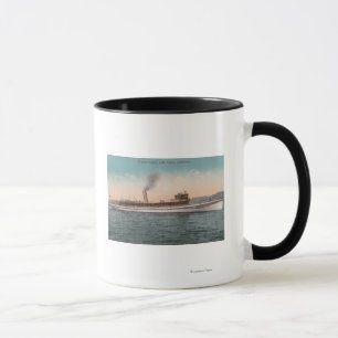 Lake Tahoe, CA - Dampfer Tahoe großes hölzernes Tasse