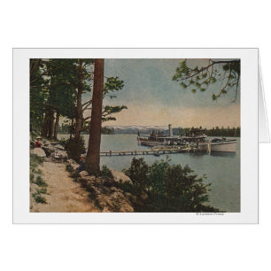 Lake Tahoe, CA - Emerald Bay View mit Steamer