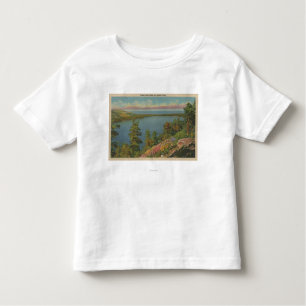 Lake Tahoe, CA - gefallener Leaf See und Lake Kleinkind T-shirt