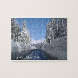 Lake Tahoe, CA mit vielen Snow Puzzle