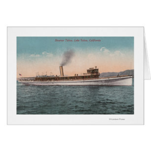 Lake Tahoe, CA - Steamer Tahoe Large Wood Ship