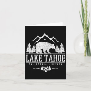 Lake Tahoe California - Bärengebirge - Naturekamp Karte