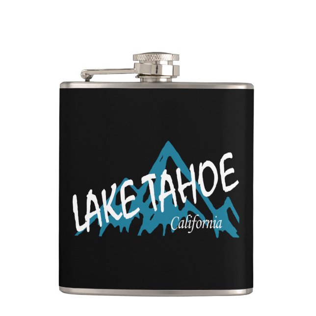 Lake Tahoe California Flachmann (Vorderseite)