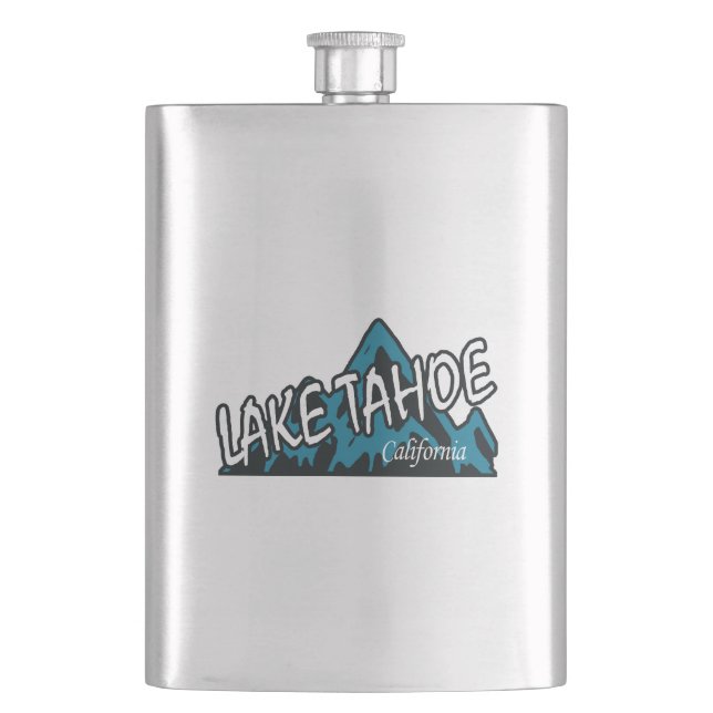 Lake Tahoe California Flachmann (Vorderseite)