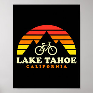 Lake Tahoe California Mountainbike-Trails MTB Poster