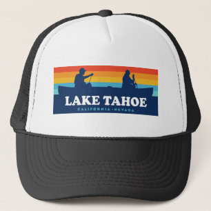 Lake Tahoe California Nevada Canoe Truckerkappe