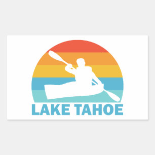 Lake Tahoe California Nevada Kayak Rechteckiger Aufkleber