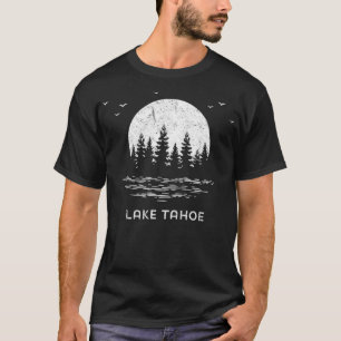 Lake Tahoe California Nevada Mountain Resort Moon T-Shirt