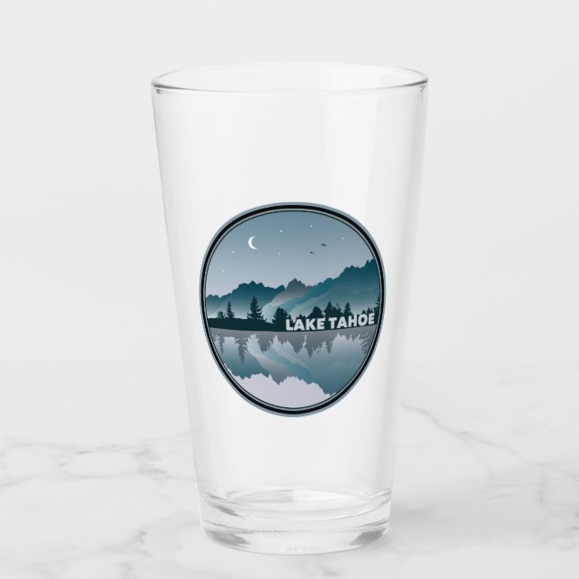 Lake Tahoe California Nevada Reflektion Glas (Vorderseite)