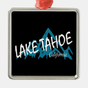 Lake Tahoe California Ornament Aus Metall