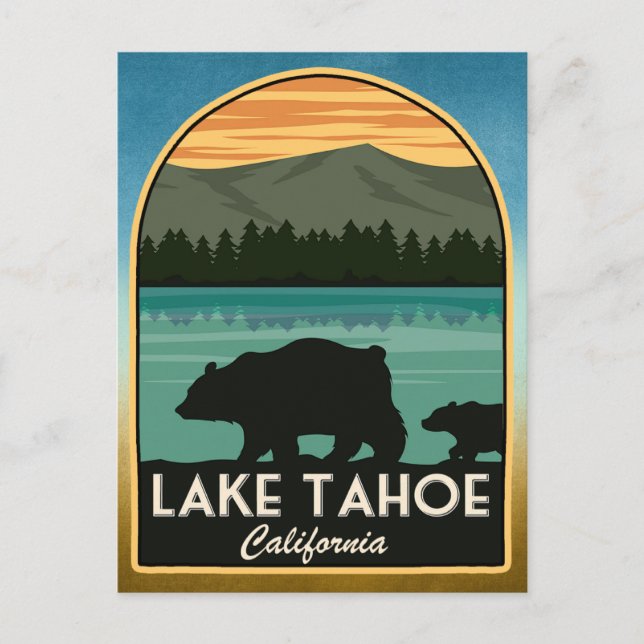 Lake Tahoe California Postkarte (Vorderseite)