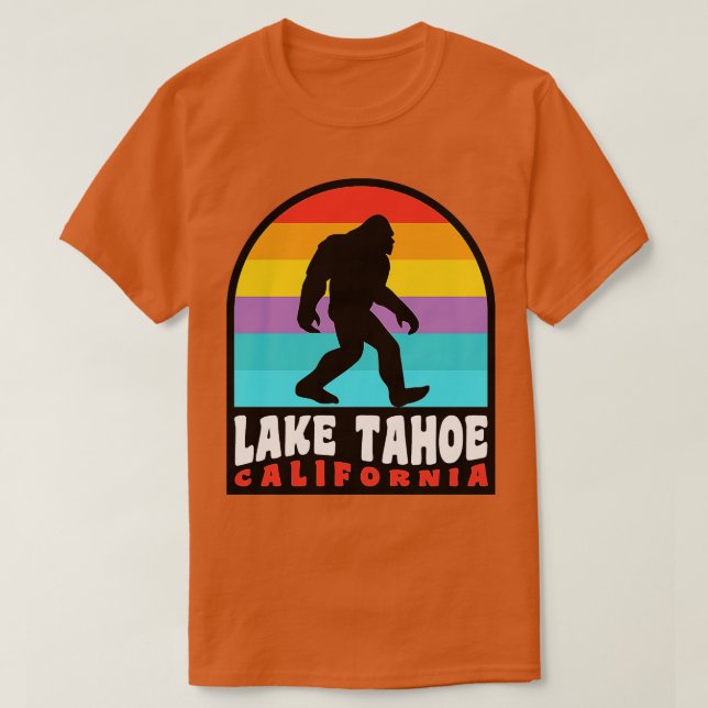 Lake Tahoe California Retro T-Shirt (Design vorne)