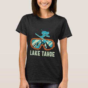 Lake Tahoe California Retro Vintages Skifahren T-Shirt