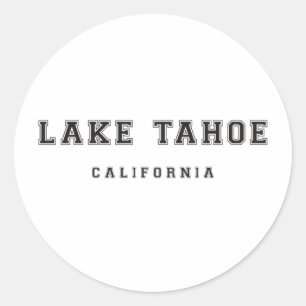 Lake Tahoe California Runder Aufkleber