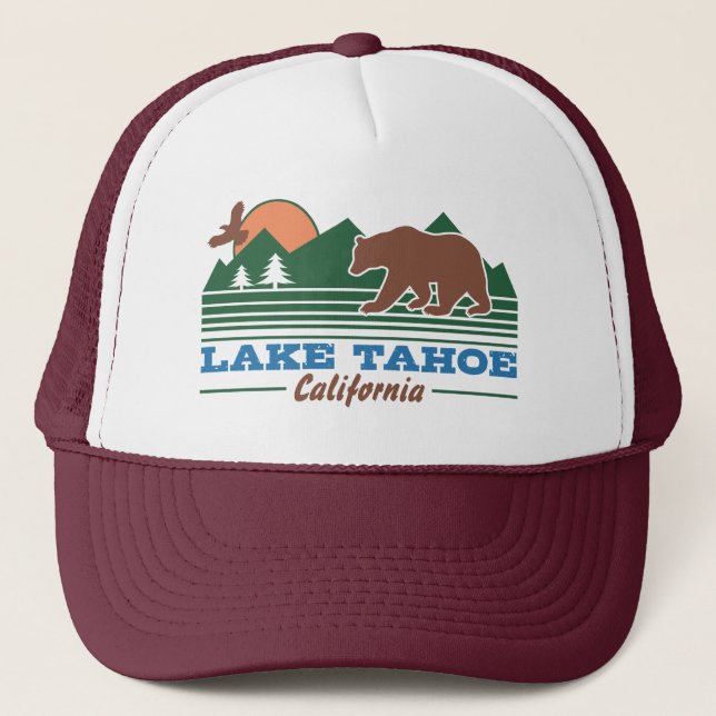 Lake Tahoe California Truckerkappe (Vorderseite)