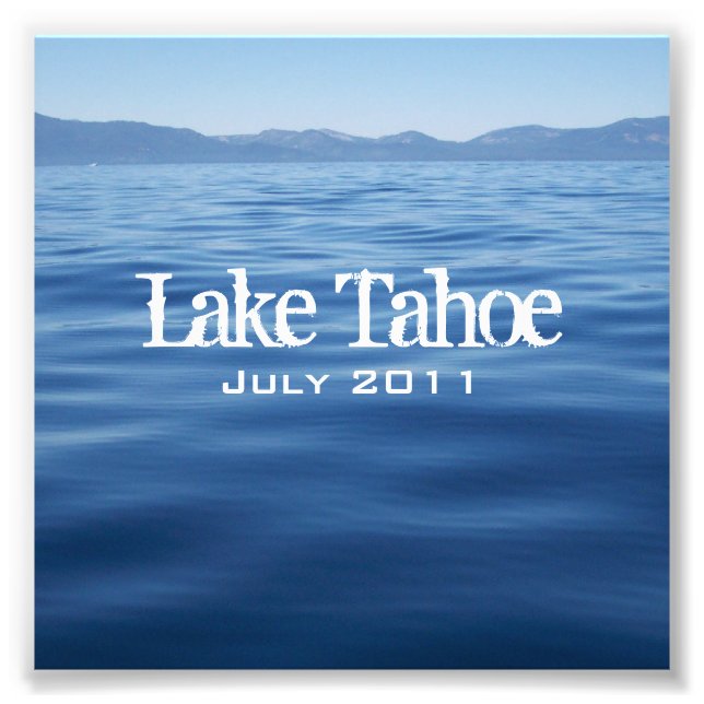 Lake Tahoe CD-Einlegefoto Fotodruck (Vorne)