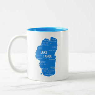 Lake Tahoe Cities Zweifarbige Tasse