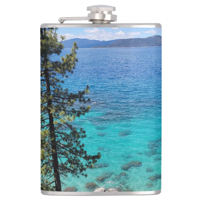 Lake Tahoe Clear Water Flachmann (Vorderseite)