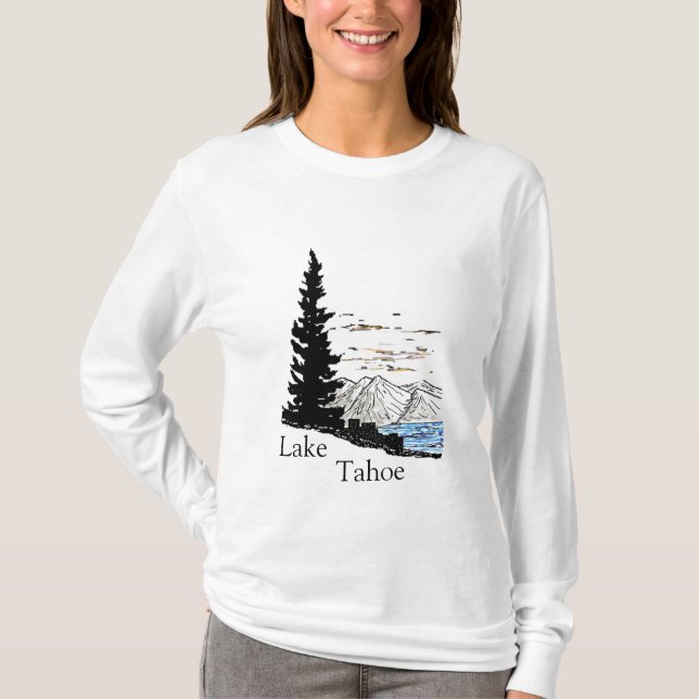 Lake Tahoe DigiArt, Lake, Tahoe T-Shirt (Vorderseite)