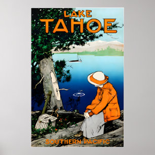Lake Tahoe Druck California Nevada Kunst Südlich Poster