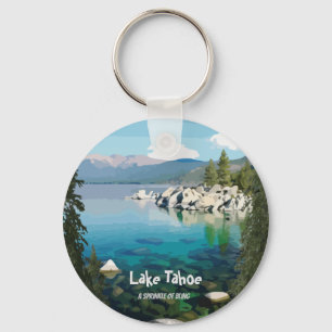 Lake Tahoe Ein Sprinkle des Glücks California Schlüsselanhänger