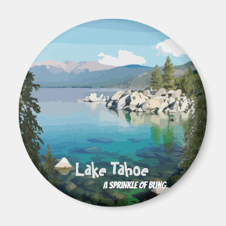 Lake Tahoe Ein Sprinkle des Glücks Kalifornien Magnet