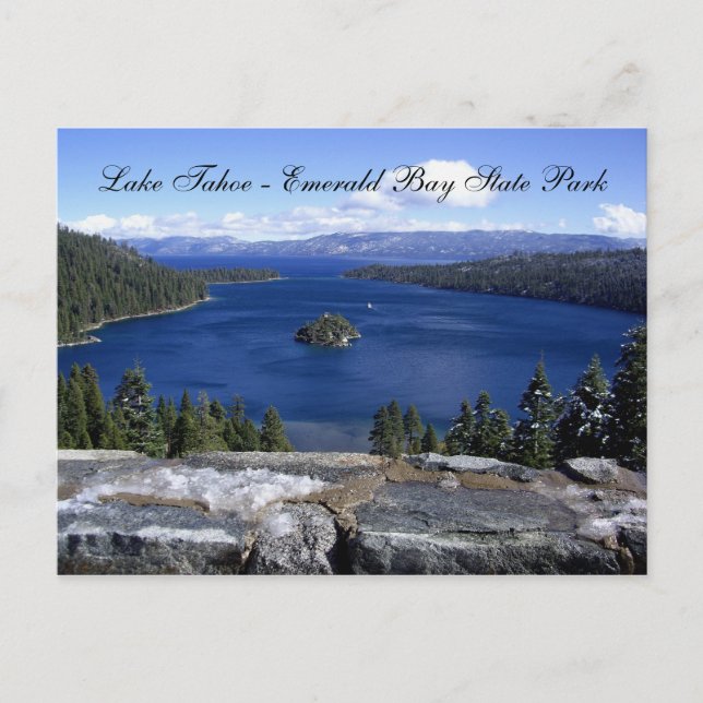 Lake Tahoe - Emerald Bay Staat Park Postkarte (Vorderseite)