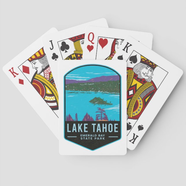 Lake Tahoe Emerald Bay Staat Park Spielkarten (Rückseite)