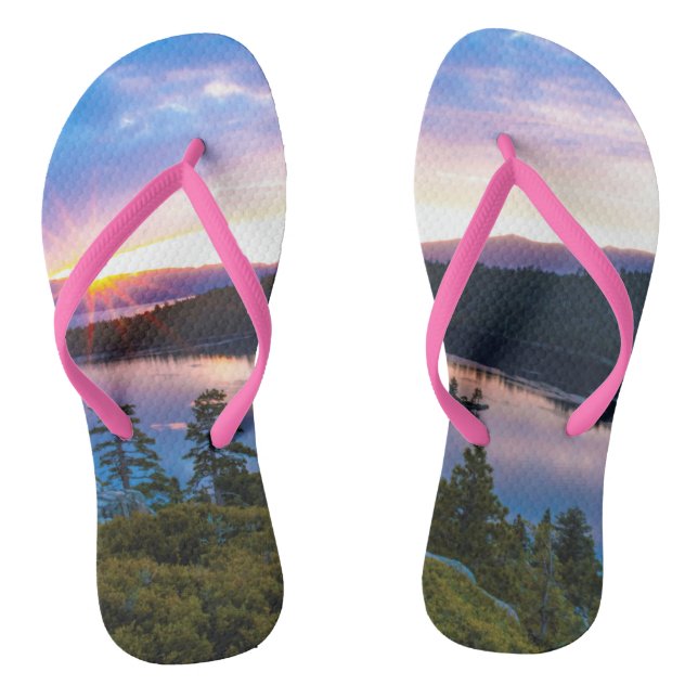 Lake Tahoe Emerald Bay Sunrise Umdreh Flop Sandals Flip Flops (Fußbett)