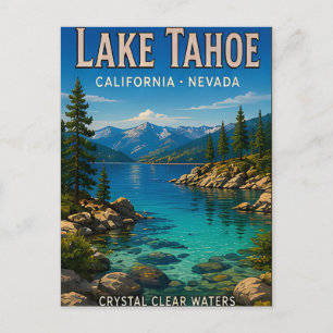 Lake Tahoe Emerald-Szenenreisegeschenk Postkarte