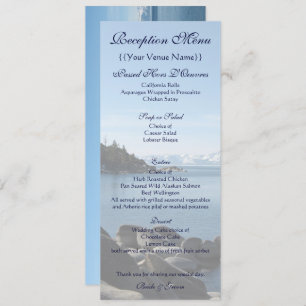 Lake Tahoe Empfang Menu Menükarte