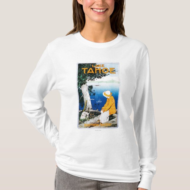 Lake Tahoe förderndes PosterLake Tahoe, CA T-Shirt (Vorderseite)