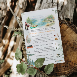 Lake Tahoe Junggesellinnen-Wochenende-Reiseplan  Einladung