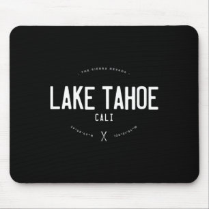 Lake Tahoe Kalifornien Grafik Abgenutzt Vintage S Mousepad