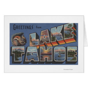 Lake Tahoe, Kalifornien - Große Buchstabenszenen