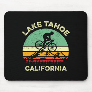 Lake Tahoe Kalifornien Mountainbike Retro Berg Mousepad