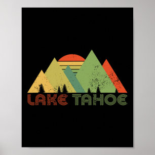 Lake Tahoe Kalifornien Nevada Berg Skifahren Ski C Poster