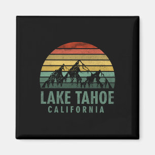 Lake Tahoe Kalifornien Vintage Berge Wandern Cam Magnet