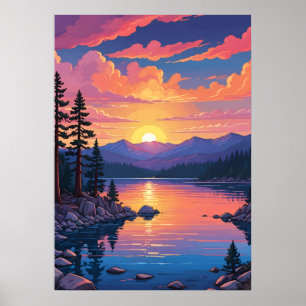 Lake Tahoe Landschaft Poster
