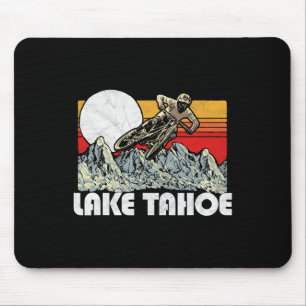 Lake Tahoe Mountainbiken Vintage Retro 80er Vibe Mousepad