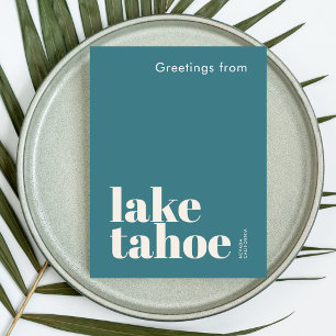 Lake Tahoe Nevada California modern Postkarte
