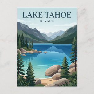 Lake Tahoe Nevada Postkarte