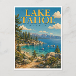 Lake Tahoe Nevada Sand Harbor GeoSaga Postkarte