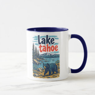 Lake Tahoe Park Landschaft Süßer Bär Tasse