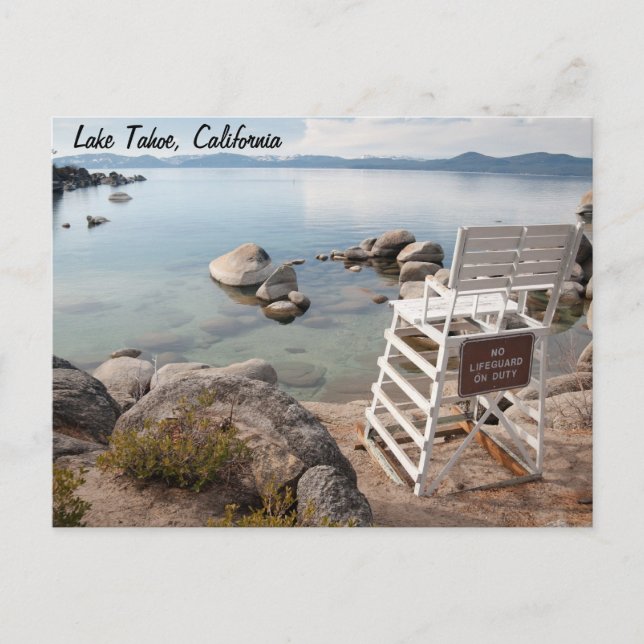 Lake Tahoe Postcard Postkarte (Vorderseite)